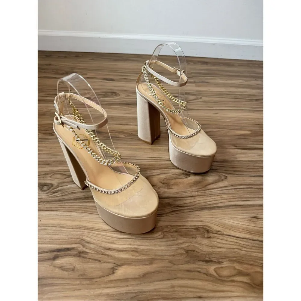 Nalebe HIGH-HEELS STELLAR in Beige EU 37.5 / US 7.5 $800